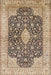 Traditional Reddish Brown Medallion Rug, tr373