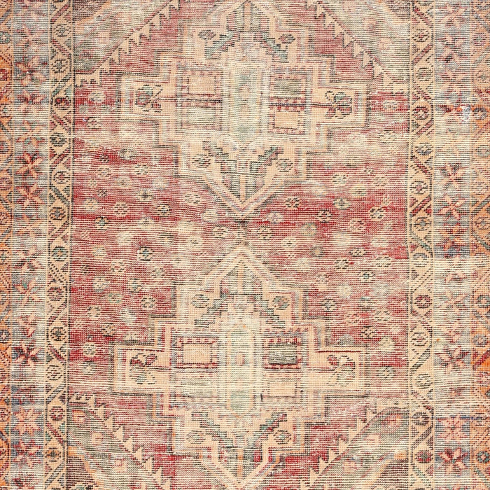 Machine Washable Traditional Rust Pink Rug, wshtr3742