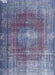 Machine Washable Traditional Deep Periwinkle Purple Rug, wshtr3743
