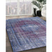 Machine Washable Traditional Deep Periwinkle Purple Rug in a Family Room, wshtr3743