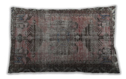 Traditional Classic Rectangular Rosy Pink Lumbar Throw Pillow, 13 inch by 19 inch, lbtr3745