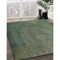 Traditional Dark Olive Green Persian Rug, tr3746