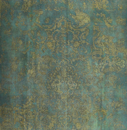 Machine Washable Traditional Dark Olive Green Rug, wshtr3746