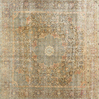 Machine Washable Traditional Copper Brown Rug, wshtr3747