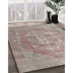 Machine Washable Traditional Sage Green Rug in a Family Room, wshtr3749