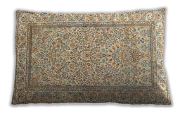 Traditional Classic Rectangular Khaki Gold Lumbar Throw Pillow, 13 inch by 19 inch, lbtr374