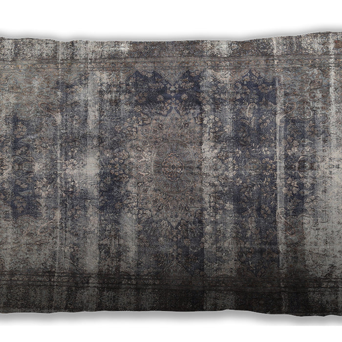 Traditional Classic Rectangular Ash Gray Lumbar Throw Pillow, 13 inch by 19 inch, lbtr3751