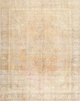 Machine Washable Traditional Deep Peach Orange Rug, wshtr3752