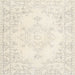 Square Traditional Blanched Almond Beige Persian Rug, tr3753