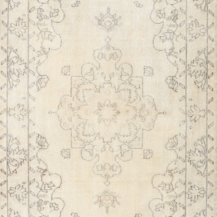 Traditional Blanched Almond Beige Persian Rug, tr3754