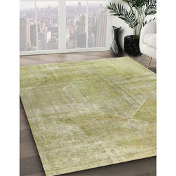 Machine Washable Traditional Brass Green Rug in a Family Room, wshtr3755
