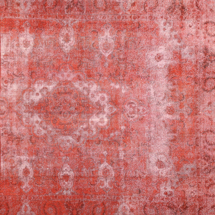 Machine Washable Traditional Fire Red Rug, wshtr3756