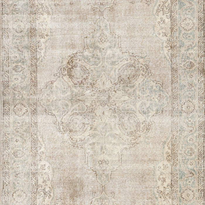 Machine Washable Traditional Light French Beige Brown Rug, wshtr3758