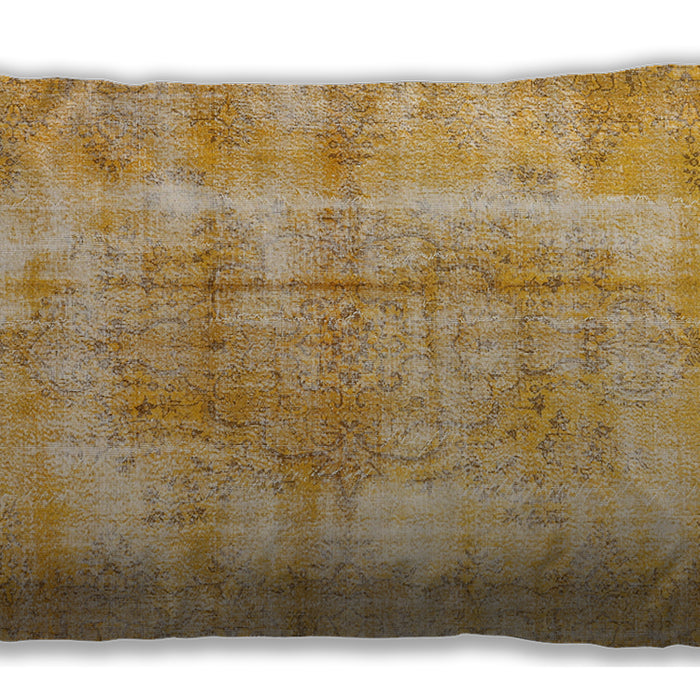 Traditional Classic Rectangular Orange Lumbar Throw Pillow, 13 inch by 19 inch, lbtr3760