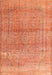 Traditional Orange Red Persian Rug, tr3761