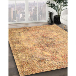 Traditional Orange Persian Rug in Family Room, tr3763