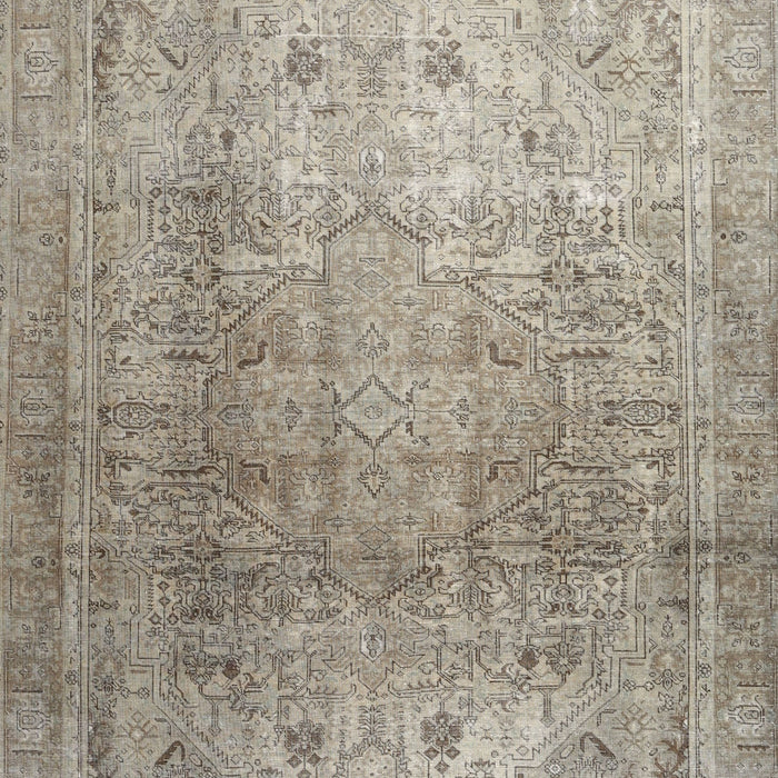 Traditional Khaki Green Persian Rug, tr3764