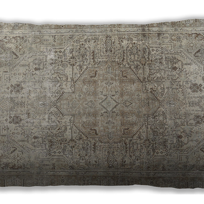 Traditional Classic Rectangular Khaki Green Lumbar Throw Pillow, 13 inch by 19 inch, lbtr3764