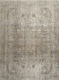 Machine Washable Traditional Khaki Green Rug, wshtr3764