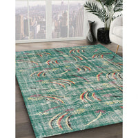 Traditional Sea Green Oriental Rug, tr3765