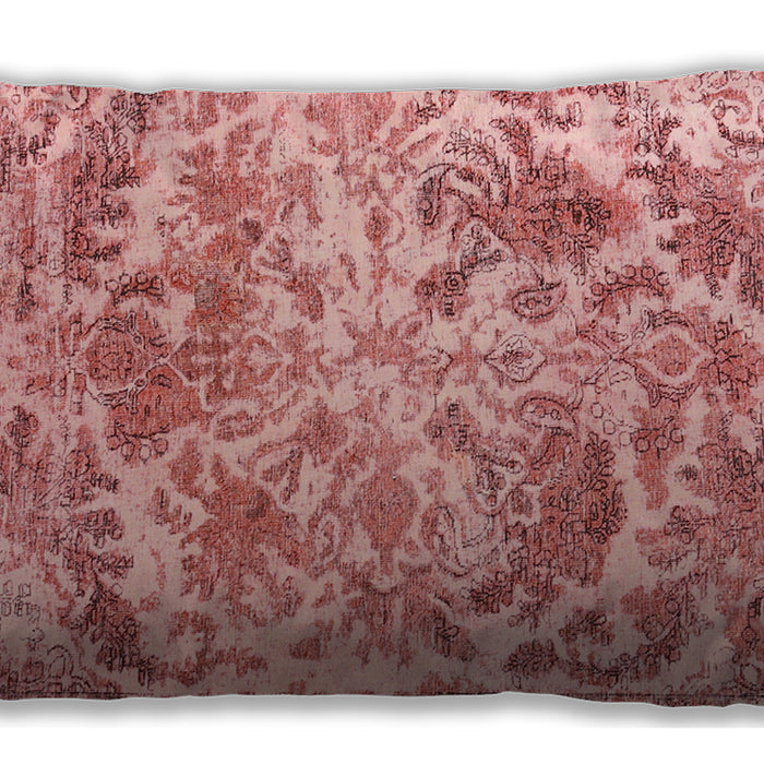 Traditional Classic Rectangular Red Lumbar Throw Pillow, 13 inch by 19 inch, lbtr3766