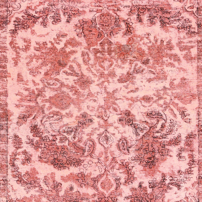 Machine Washable Traditional Red Rug, wshtr3766