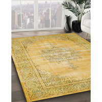 Traditional Orange Gold Persian Rug, tr3768