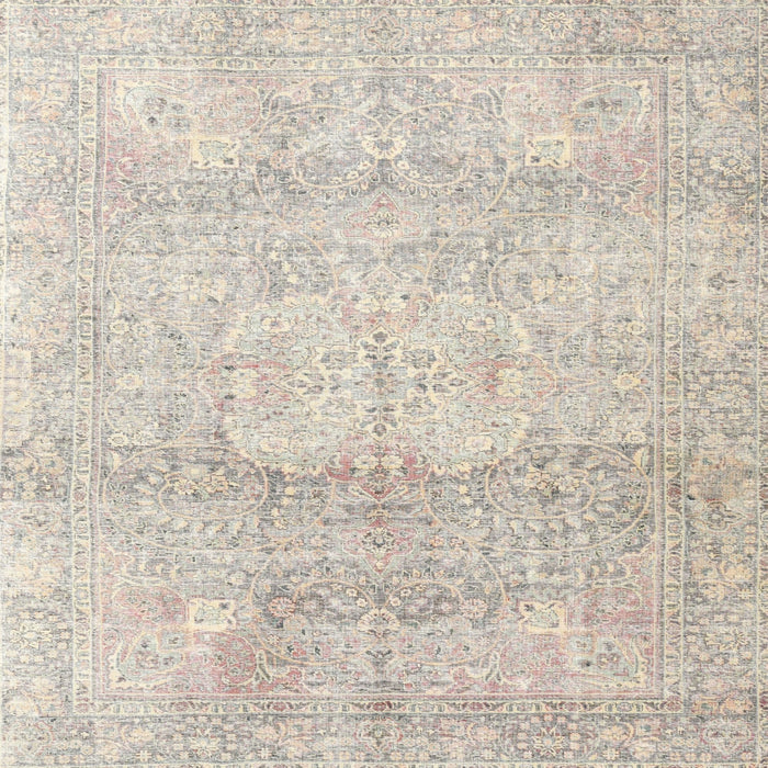 Square Traditional Sage Green Persian Rug, tr3769