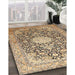 Machine Washable Traditional Brown Gold Rug in a Family Room, wshtr376