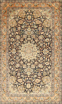 Machine Washable Traditional Brown Gold Rug, wshtr376