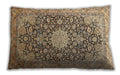 Traditional Classic Rectangular Brown Gold Lumbar Throw Pillow, 13 inch by 19 inch, lbtr376