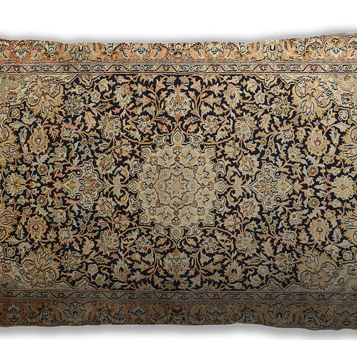 Traditional Classic Rectangular Brown Gold Lumbar Throw Pillow, 13 inch by 19 inch, lbtr376