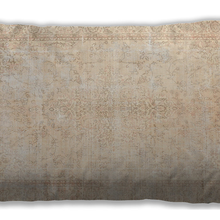 Traditional Classic Rectangular Brown Lumbar Throw Pillow, 13 inch by 19 inch, lbtr3772