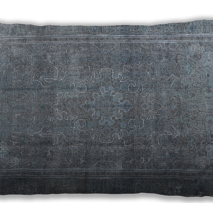 Traditional Classic Rectangular Light Slate Gray Lumbar Throw Pillow, 13 inch by 19 inch, lbtr3774