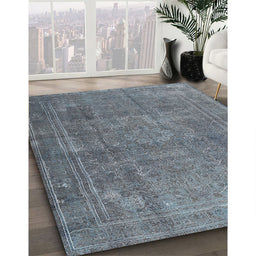 Machine Washable Traditional Light Slate Gray Rug in a Family Room, wshtr3774