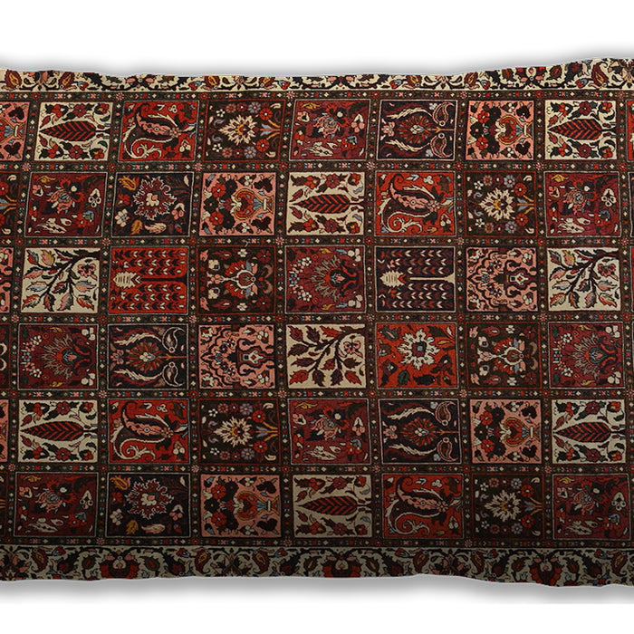 Traditional Classic Rectangular Maroon Red Lumbar Throw Pillow, 13 inch by 19 inch, lbtr3776