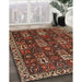 Traditional Maroon Red Persian Rug in Family Room, tr3776