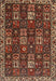 Machine Washable Traditional Maroon Red Rug, wshtr3776