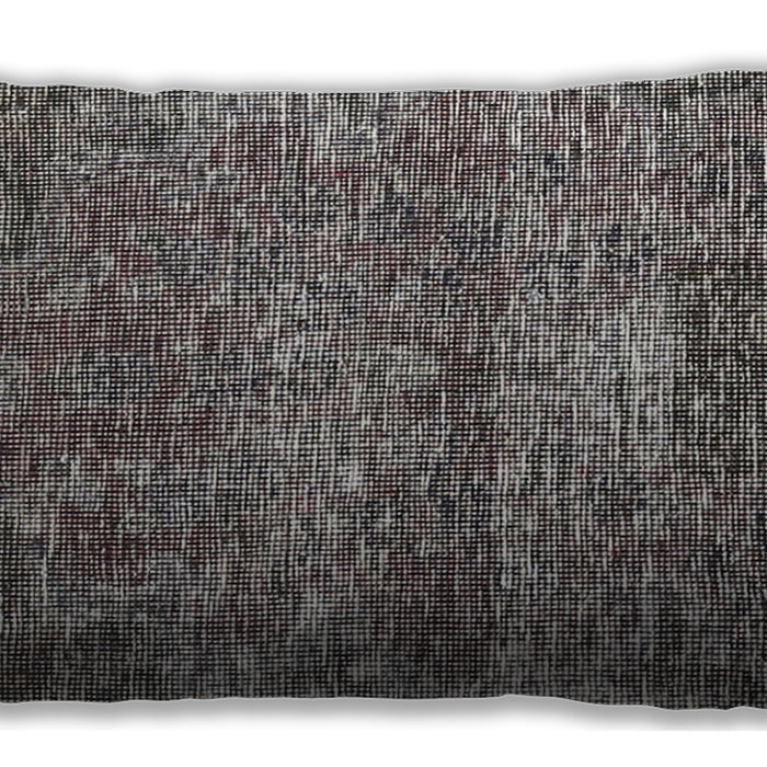 Traditional Classic Rectangular Western Charcoal Gray Lumbar Throw Pillow, 13 inch by 19 inch, lbtr3778