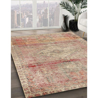 Traditional Rust Pink Medallion Rug, tr3779