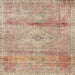 Square Traditional Rust Pink Medallion Rug, tr3779