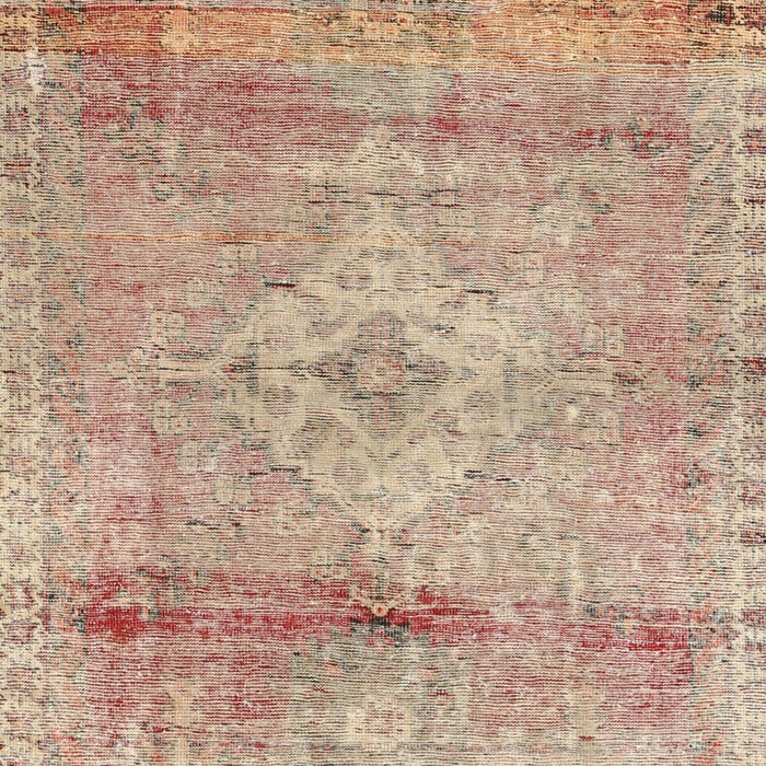 Machine Washable Traditional Rust Pink Rug, wshtr3779
