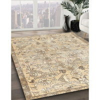 Traditional Khaki Gold Persian Rug, tr3780