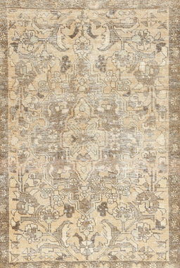 Machine Washable Traditional Khaki Gold Rug, wshtr3780