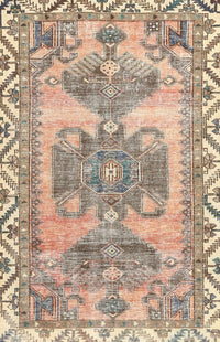 Machine Washable Traditional Brown Rug, wshtr3781