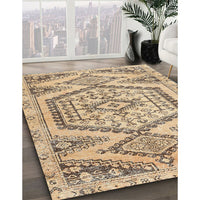 Traditional Dark Gold Brown Persian Rug, tr3782