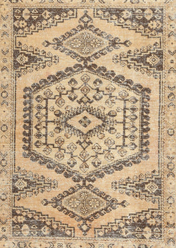 Machine Washable Traditional Dark Gold Brown Rug, wshtr3782