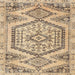 Square Traditional Dark Gold Brown Persian Rug, tr3782