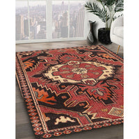 Traditional Rust Pink Medallion Rug, tr3786