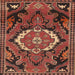 Square Traditional Rust Pink Medallion Rug, tr3786